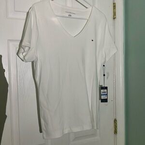 Tommy Hilfiger White V neck